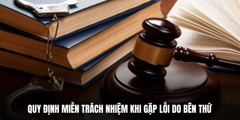 Quy định miễn trách nhiệm khi gặp lỗi do bên thứ 3